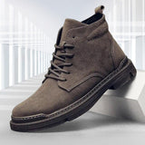 Man Boots Autumn Winter High Quality Men Shoes New Fashion Lace-up Men Casual Boots Shoes