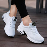 Vipkoala Women Casual Shoes Fashion Breathable Walking Mesh Flat Shoes Sneakers Women Gym Vulcanized Shoes White Female Footwear