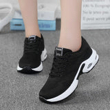 Vipkoala Women Casual Shoes Fashion Breathable Walking Mesh Flat Shoes Sneakers Women Gym Vulcanized Shoes White Female Footwear