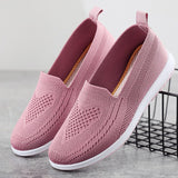 Vipkoala Spring and autumn elderly women's shoes casual shoes non slip soft soled cloth shoes comfortable fashion single shoes woven casu