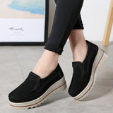 Spring Women Flats Shoes Woman Platform Slip On Flats Sneakers Women Suede Ladies Tenis Loafers Moccasins Casual Shoes