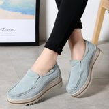 Spring Women Flats Shoes Woman Platform Slip On Flats Sneakers Women Suede Ladies Tenis Loafers Moccasins Casual Shoes