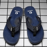 Hot Fashion Blue Massage Slippers Men Flip Flops Big Size 46 Casual Slides Men Non Slip Beach Indoor Slippers Men сланцы мужские