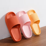 Women Thick Platform Slippers Summer Beach Eva Soft Sole Slide Sandals Leisure Men Ladies Indoor Bathroom Anti-slip Shoes