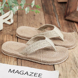 Vipkoala Cross Band Women Slide Sandals Beach Hemp Rope Slides Espadrille Flip Flops Two Straw Straps Shoes