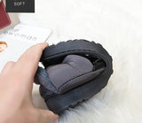 Vipkoala Warm Winter Shoes Women Flats Soft Fur Padded Cotton Shoes Woman Slip On Short Ankle Snow Boots Plus Sizes WFS2024