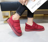 Vipkoala Warm Winter Shoes Women Flats Soft Fur Padded Cotton Shoes Woman Slip On Short Ankle Snow Boots Plus Sizes WFS2024