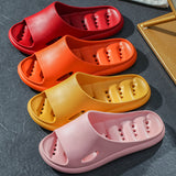 Vipkoala Home Slippers Summer Thick Platform Woman Sandals Indoor Bathroom Anti-slip Slides Ladies Men's Shoes Mules