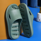 Vipkoala Home Slippers Summer Thick Platform Woman Sandals Indoor Bathroom Anti-slip Slides Ladies Men's Shoes Mules