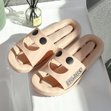 Vipkoala Home Slippers Summer Thick Platform Woman Sandals Indoor Bathroom Anti-slip Slides Ladies Men's Shoes Mules