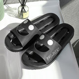 Vipkoala Home Slippers Summer Thick Platform Woman Sandals Indoor Bathroom Anti-slip Slides Ladies Men's Shoes Mules